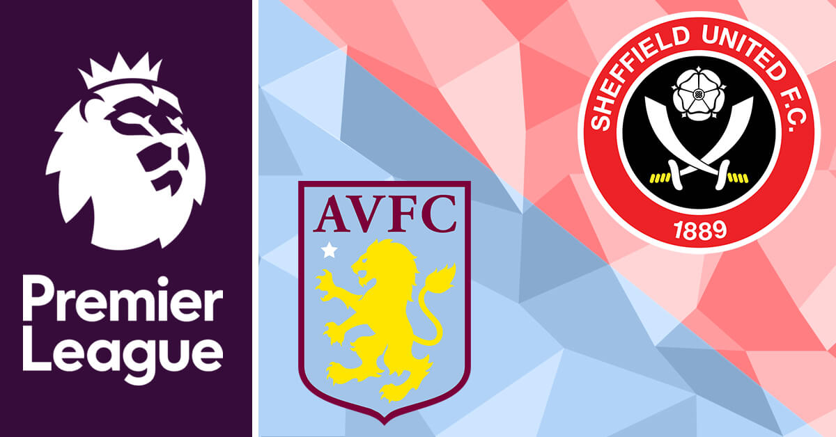 Aston Villa vs Sheffield United Logos - EPL Logo