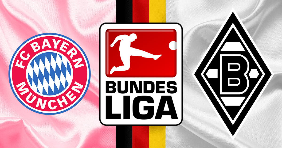 Bayern Munich vs Borussia Monchengladbach Logos - Bundesliga Logo