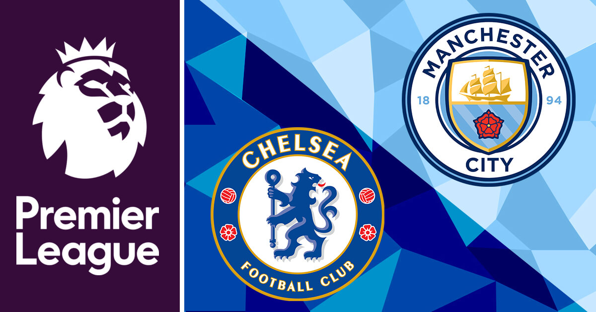 Chelsea vs Manchester City Logos - Premier League Logo