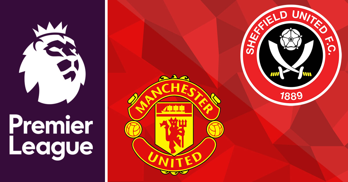 Manchester United vs Sheffield United Logos - Premier League Logo
