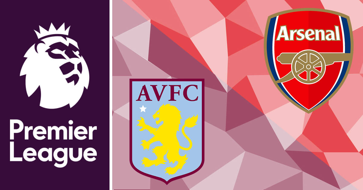 Aston Villa vs Arsenal Logos - Premier League Logo