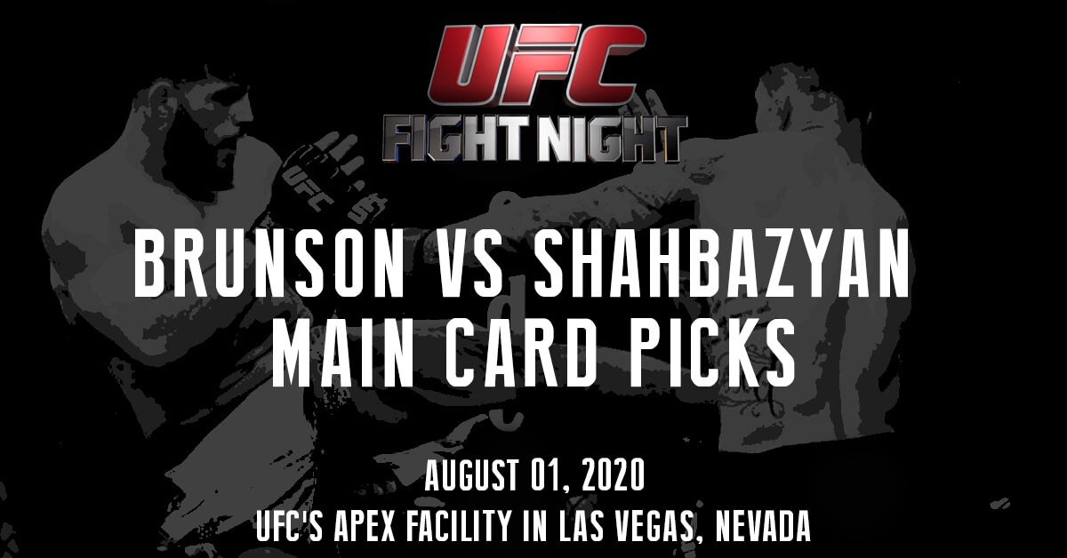 Brunson vs Shahbazyan Main Card - UFC Fight Night Logo