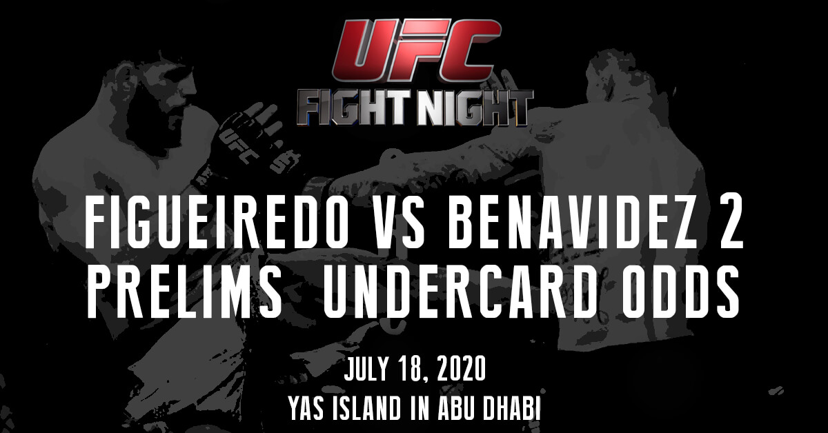 Figueiredo vs Benavidez 2 Prelims Undercard - UFC Fight Night Logo - MMA Fighters Background