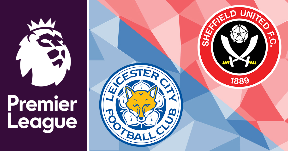 Leicester City vs Sheffield United Logos - Premier League Logo