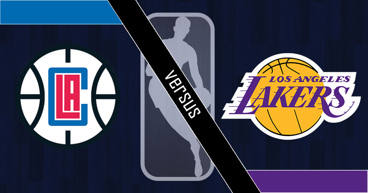 Los Angeles Clippers vs Los Angeles Lakers Logos - NBA Logo