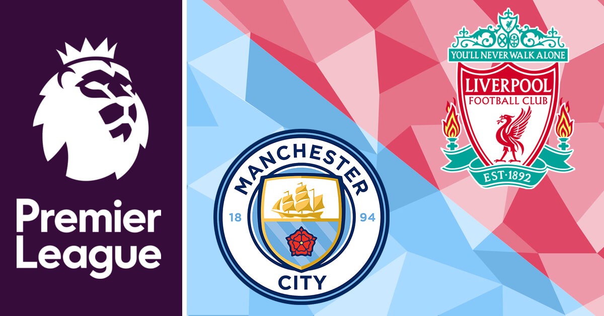 Manchester City vs Liverpool Logos - English Premier League Logo