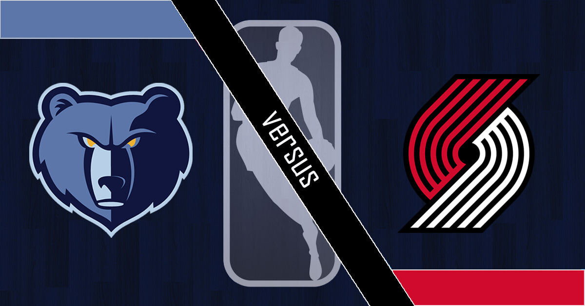 Memphis Grizzlies vs Portland Trail Blazers Logos - NBA Logo