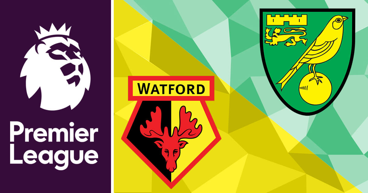 Watford vs Norwich City Logos - Premier League Logo