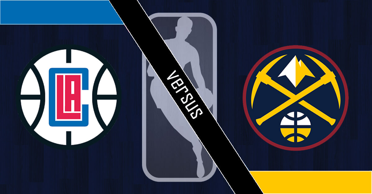 Los Angeles Clippers vs Denver Nuggets Logos - NBA Logo