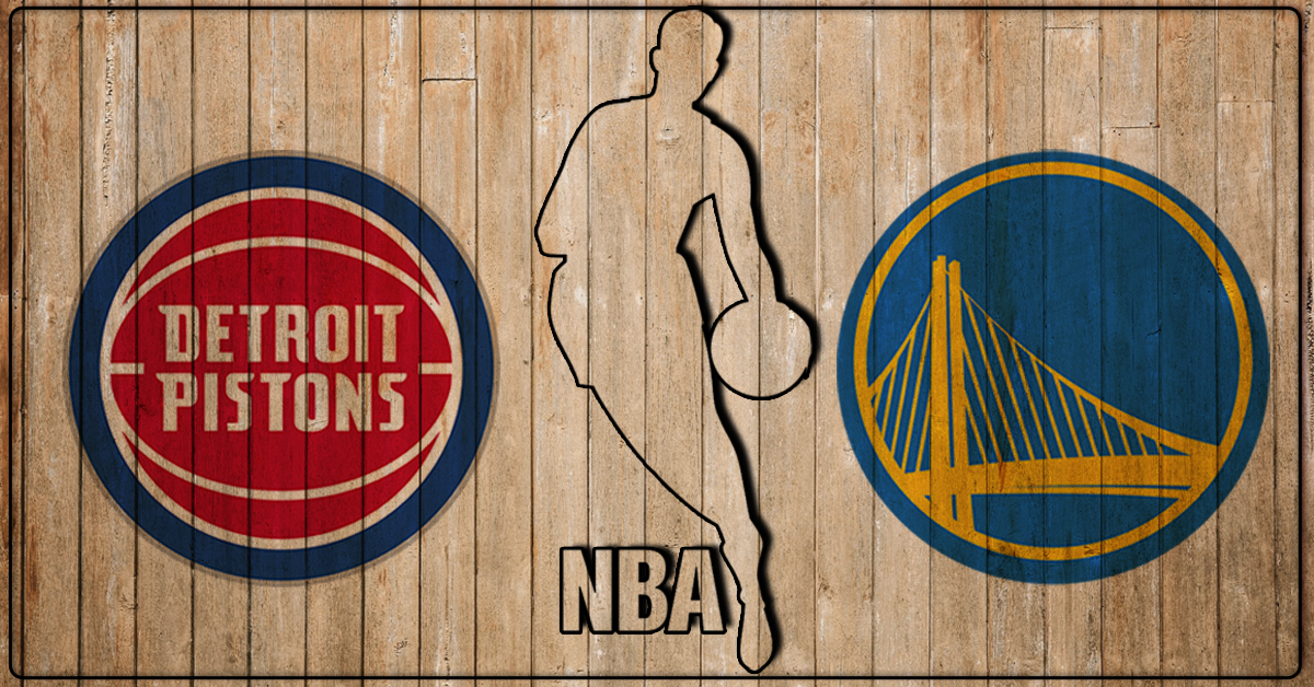 Detroit Pistons vs Golden State Warriors NBA Logo